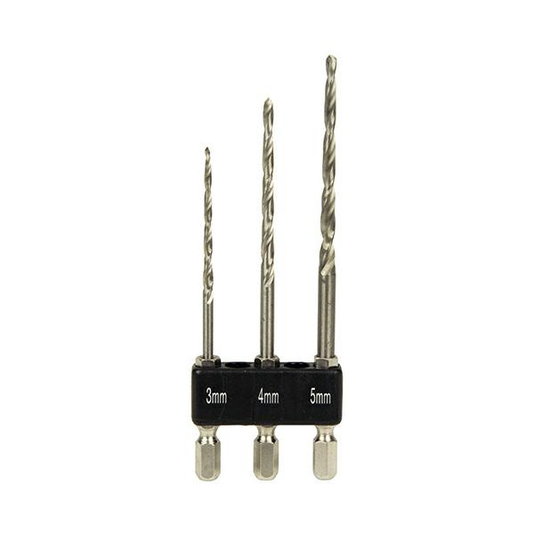 他サイト： ∀藤原産業 【SK11 ハイス下穴ドリルセット 3.0/4.0/5.0MM】ハイス下穴ドリルセット (4977292344654)の商品画像