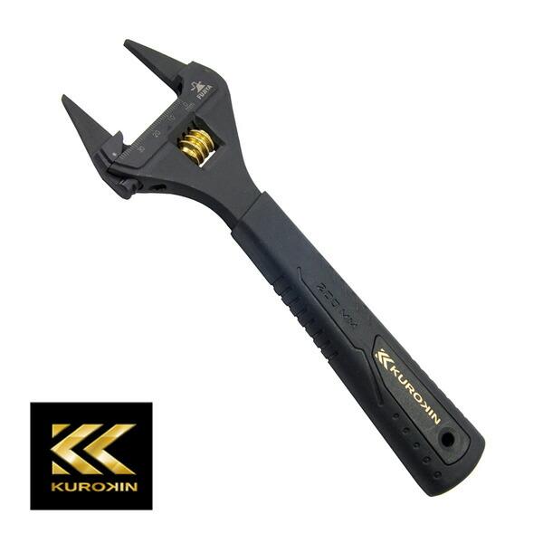 他サイト： ∀フジ矢 【FLT-38-BG】先端薄型モンキーレンチ (KUROKIN・グリップ付) (4952520852316)の商品画像