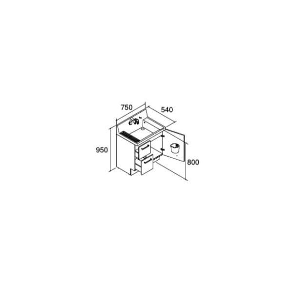 INAX/LIXIL sAyAR3H-755SFYNzX^_[h ʉϑ{ o^Cv n VOo[V[ Ԍ750mmkHJl