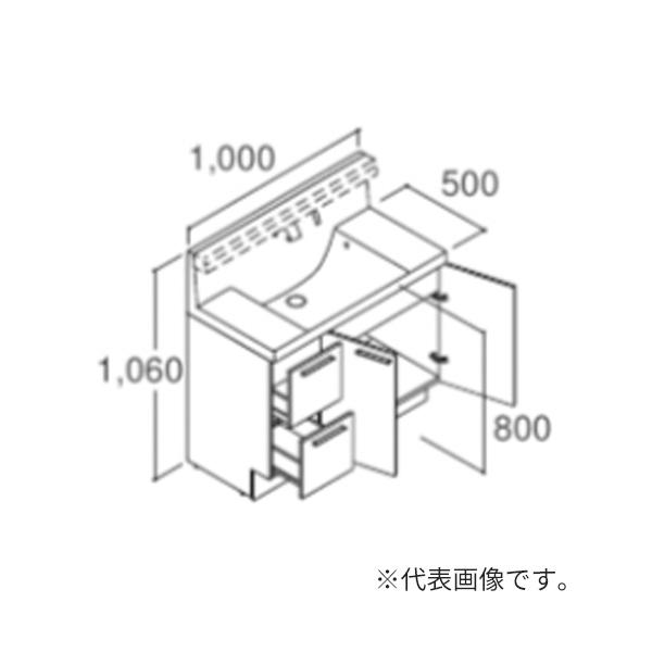 LIXIL（リクシル） ○INAX/LIXIL 洗面化粧台 クレヴィ【RBH-1005SY-A 