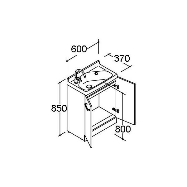 ��INAX/LIXIL ���ʉ��ϑ� ���t���yFRVN-605YL�z�������^�C�v ���J���[�F�X�^���_�[�h�kGI�l
