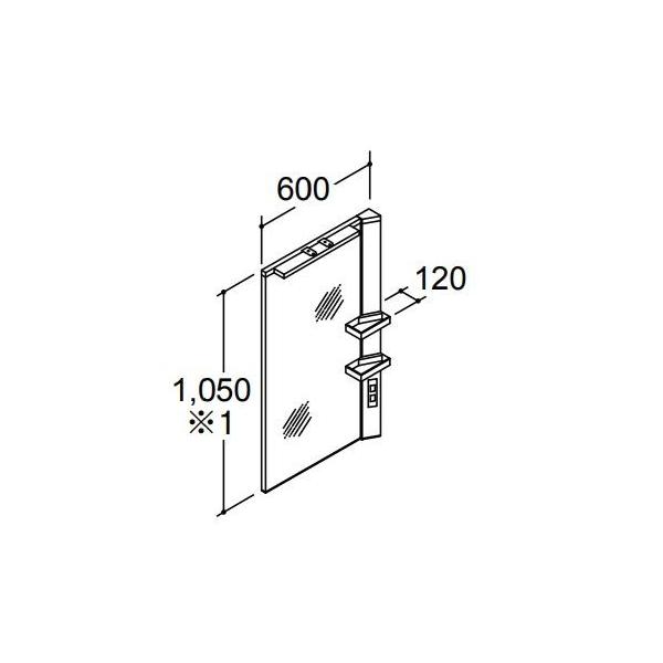 INAX/LIXIL ʉϑyMFRV1-601XJUz~[Lrlbg t LEDƖ 1ʋ(^) S1,900mmp Ԍ600mm ~߃R[gtkGIl