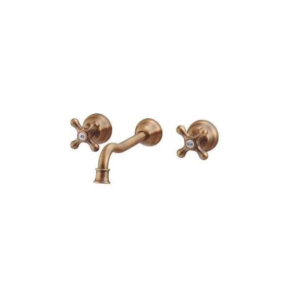 ガルダイヤ2 カクダイ 壁付2ハンドル混合栓 125-002-AB (水栓金具) 価格比較