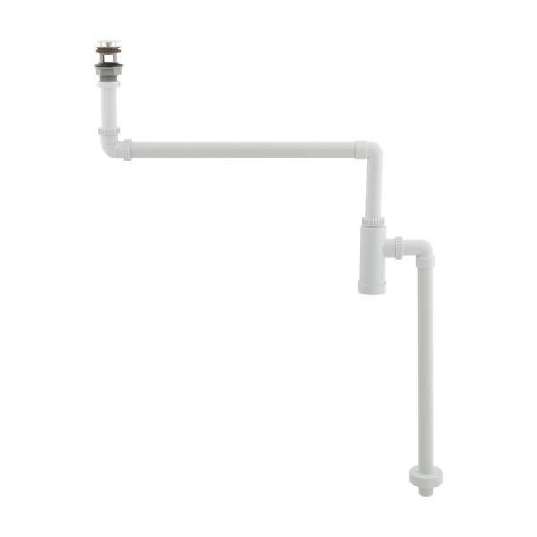 KAKU出品 カクダイ 【435-029-32W】横穴つき縦型ボトルトラップ(化粧