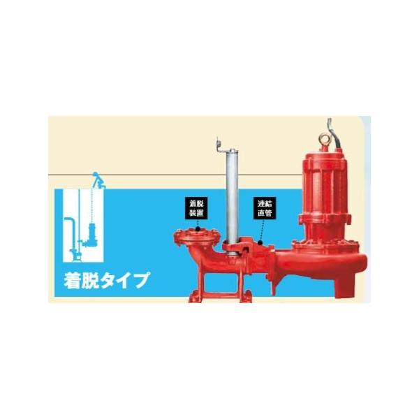 川本ポンプ【BUW806-3.7T4(着脱タイプ)】60Hz 400V品 BUW形 高 川本ポンプ【BUW806-3.7T4(着脱タイプ)】60Hz 400V品 BUW形 高
