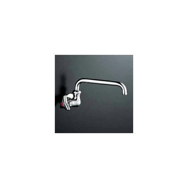 KVK 水栓金具【K10VL】横形自在水栓 (左ハンドル)〔GA〕