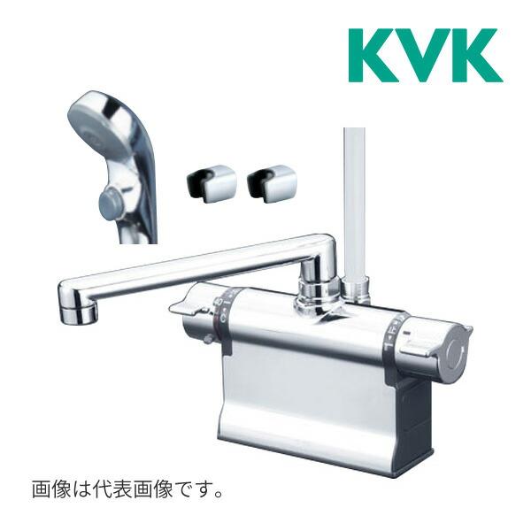 KVK デッキ形サーモスタット式シャワー・ワンストップシャワー付(240mm 