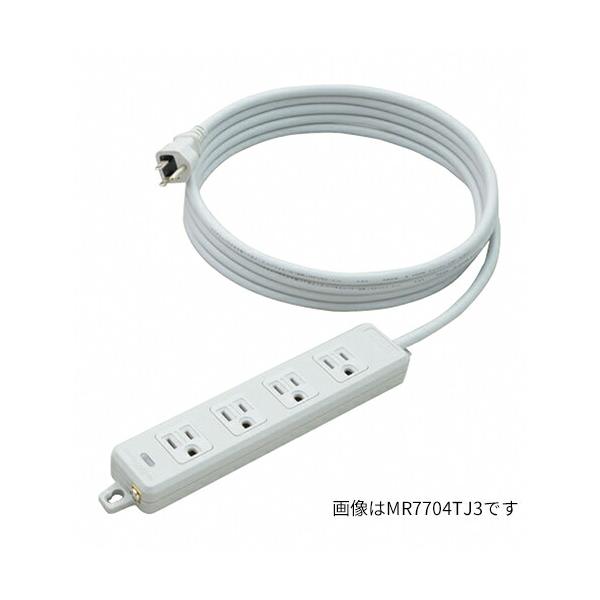 【明工社 MR7704NT5】 横形OA用接地タップ4個口5ｍ　10個 明工社 MR7704NT5 横形OA用接地タップ 4コ口 コード5m ハーネス