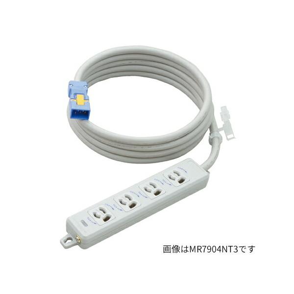 寺田電機製作所のハーネス付 OAタップ 青色 白色 緑色