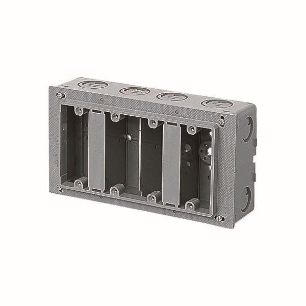 未来工業 【CSW-4N】埋込スイッチボックス (塗代付) 4個用