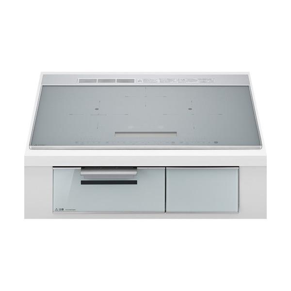 ●三菱 IHクッキングヒーター【CS-A207-S】マットシルバー/クリアシルバー ビルトイン型 3口IH CROSS+TOPシリーズ 75cmワイドトップ 単相200V〔HI〕 三菱（MITSUBISHI） ○三菱 IHクッキングヒーター【CS-A207-S】マット