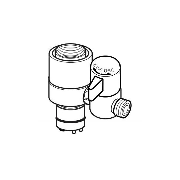 ナニワ製作所 【NSP-SXJ7】浄水器・食器洗い乾燥機用分岐水栓 シングル