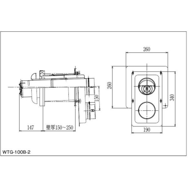 Ճp} FF GRW[Y prC֘AށyWTG-100B-2z(53151) EH[gbv(p) Kpǌ͈:150`250mm