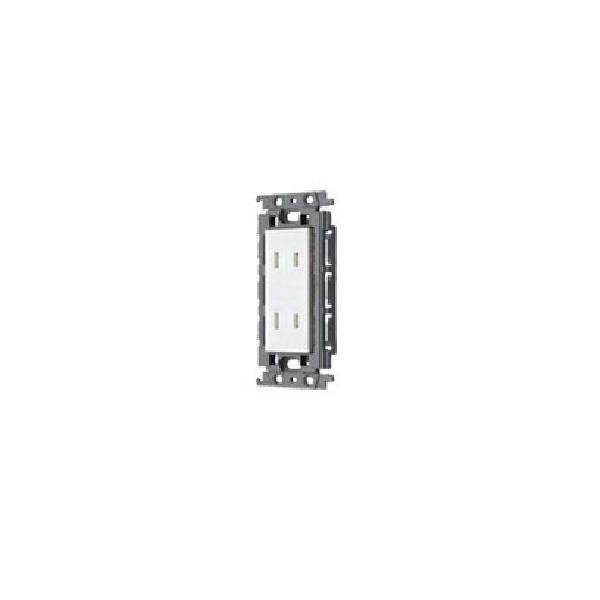 パナソニック 配線器具【WTF135249W】埋込扉付ダブルコンセント 絶縁枠付 ホワイト (旧品番 WTF13524WK)