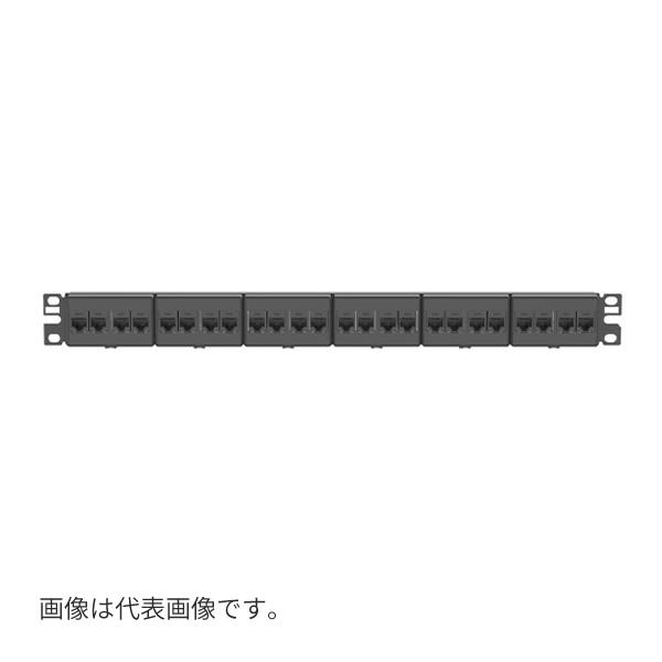 日本製線　パッチパネルキット　24ポートJJアダプタ付き　LANケーブルCAT6 NSPPH24BK-6KIT | LANケーブル・ヒューズ メーカー｜日本製線株式会社