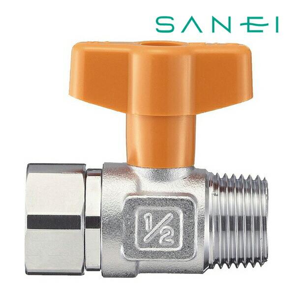 《在庫あり》◆15時迄出荷OK！≦三栄水栓/SANEI【V66B-13】ナット付ボールバルブ