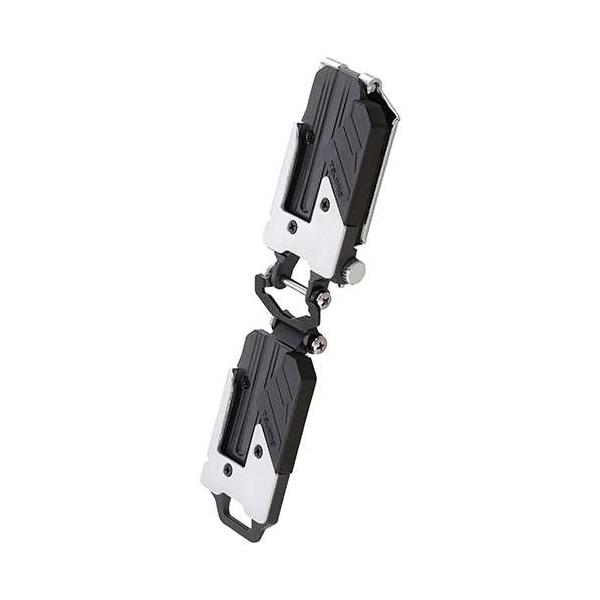 他サイト： ∀タジマ/TAJIMA 【SF-MHLDS2M】セフ後付ホルダー メタル上下2連 頑丈金属タイプ 胴ベルト用 (4975364267672)の商品画像