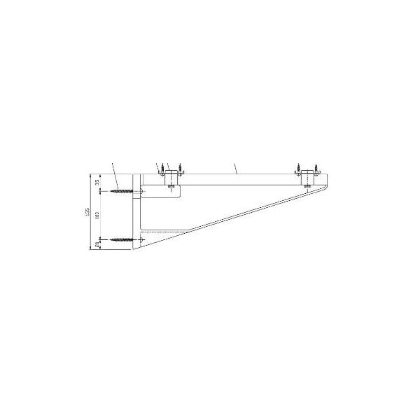 TOTO - baiya TOTO ブラケット　白　ホワイト　新品　M9P40A  カウンター TOTO - baiya TOTO ブラケット 白 ホワイト 新品 M9P40A