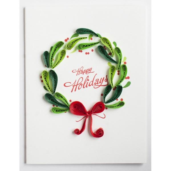 Quilling Card クイリングカード クリスマスカード リース Club Esta 通販 Yahoo ショッピング