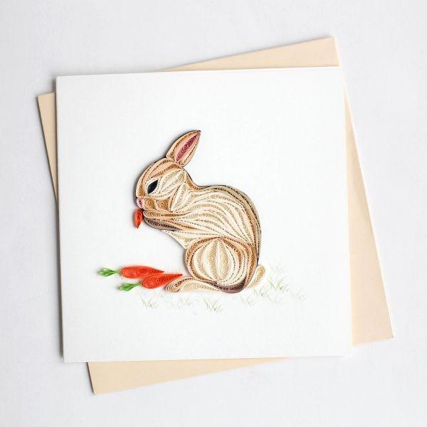 Quilling Card(NCOJ[h) O[eBOJ[h Rabbit 