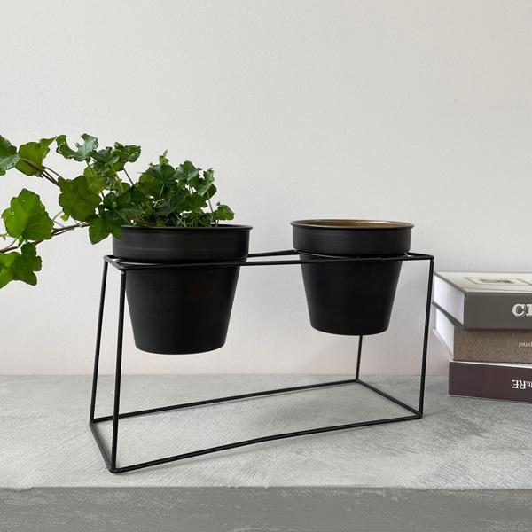 Clover クローバー ポットスタンド 2ポット リムーブウォールフック 鉢カバー 鉢 鉢ポット アイアン スタンド アイアンフレーム Upstairs Outdoor Living 通販 Yahoo ショッピング