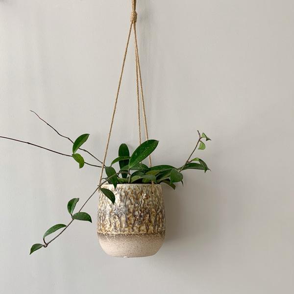 Bloomingville(ブルーミングヴィル) レザンハンギングポット 4号 吊り