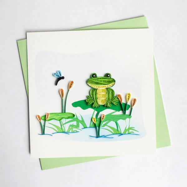 Quilling Card クイリングカード グリーティングカード Frog かえる S Club Esta 通販 Yahoo ショッピング