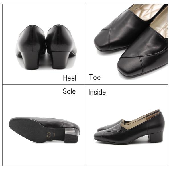 Mrs.Mercury マーキュリー 本革パンプス 痛くない 本革 4E 日本製