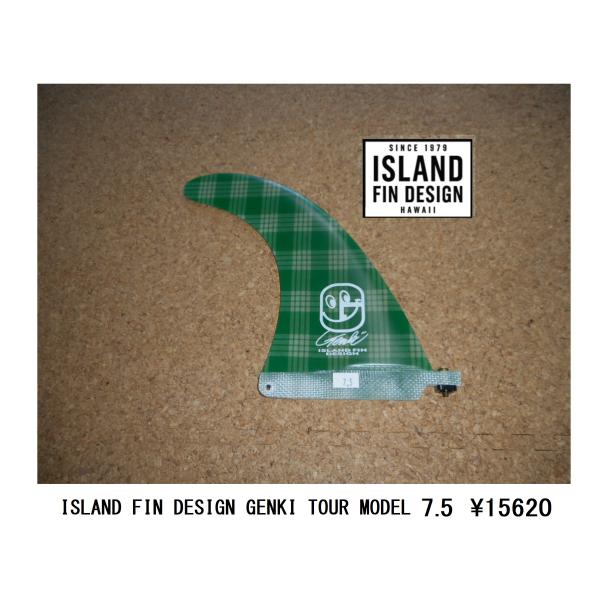 送料無料▲ Fin Design　GENKI TOUR GREEN 送料無料△Island Fin Design GENKI TOUR GREEN PALAKA 7.5 新品