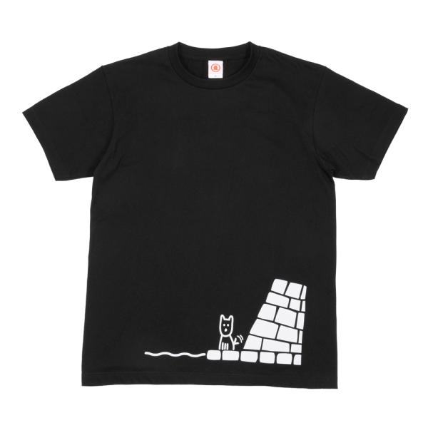 Tシャツ 犬走り ブラック メンズ レディース 戦国 城 半袖 黒 ニッポン城めぐり