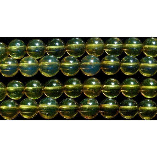 ブルーアンバー （琥珀） 丸玉 6mm AA ※ 天然石ビーズ 天然石 