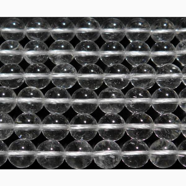 水晶 丸玉 10mm A-　　　※ 天然石ビーズ 天然石 パワーストーン 1粒売り バラ売り 1玉販売