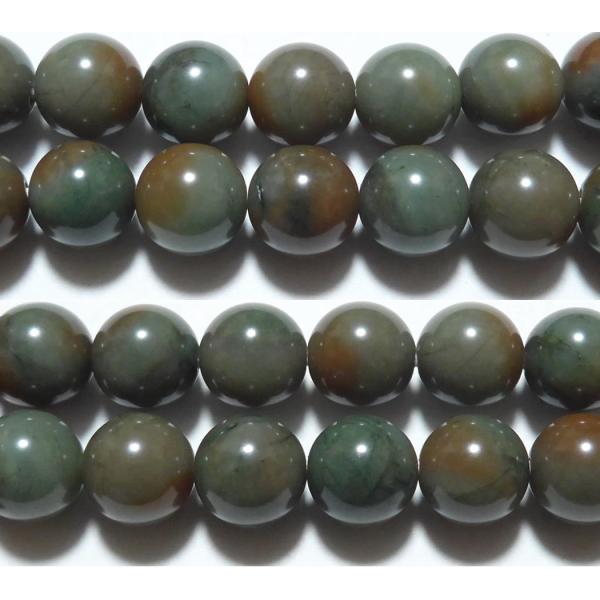 出雲碧玉 丸玉 10mm B （日本銘石）　　　※ 天然石ビーズ 天然石 パワーストーン 1粒売り バラ売り 1玉販売