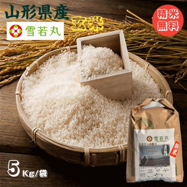 新米 ５Kg 販売 送料無料 当日精米 令和7年度産 山形県産 お米 雪若丸 玄米 5kg 白米