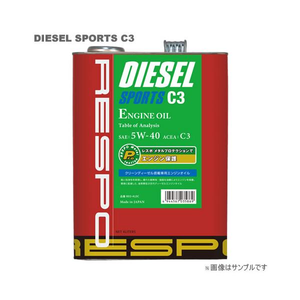 RESPOiX|j GWIC DIESEL-SPORTS C3 5W-40 4L×6ʃZbg