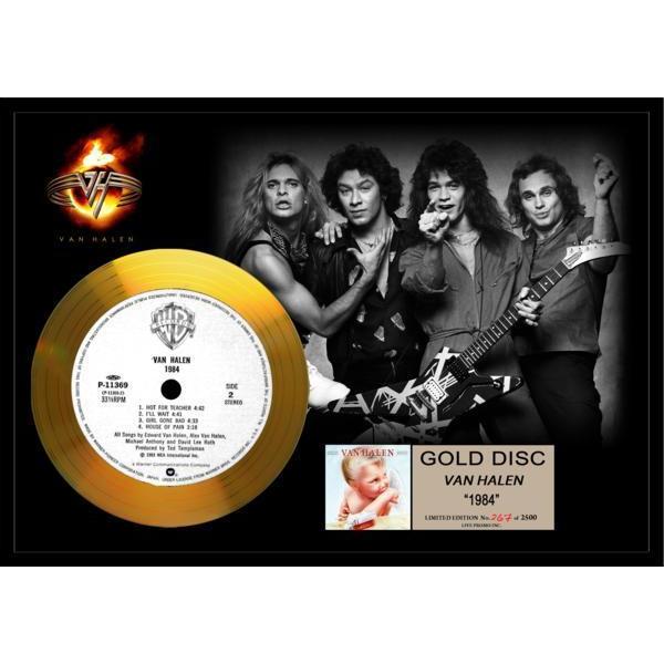 ヴァン・ヘイレン/Van Halen『1984』24金ゴールドディスク証明書