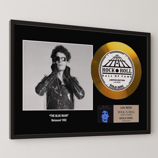 ルー・リード Lou Reed ブルー・マスク The Blue Mask gold disc album 金 ゴールド ディスク 証明書付 ‐11