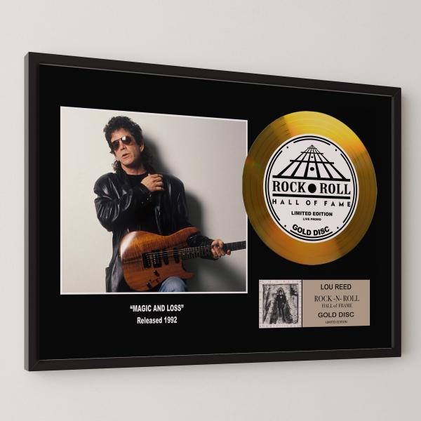 ルー・リード Lou Reed マジック・アンド・ロス Magic and Loss gold disc album 金 ゴールド ディスク 証明書付 ‐16