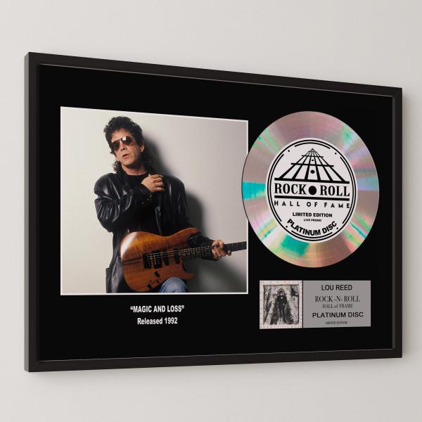 ルー・リード Lou Reed マジック・アンド・ロス Magic and Loss platinum disc album プラチナディスク 証明書付 ‐16