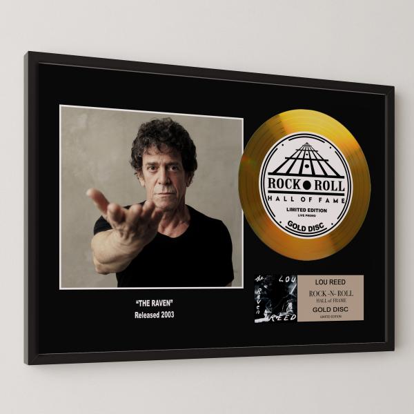 ルー・リード Lou Reed ザ・レイヴン The Raven gold disc album 金 ゴールド ディスク 証明書付 ‐19