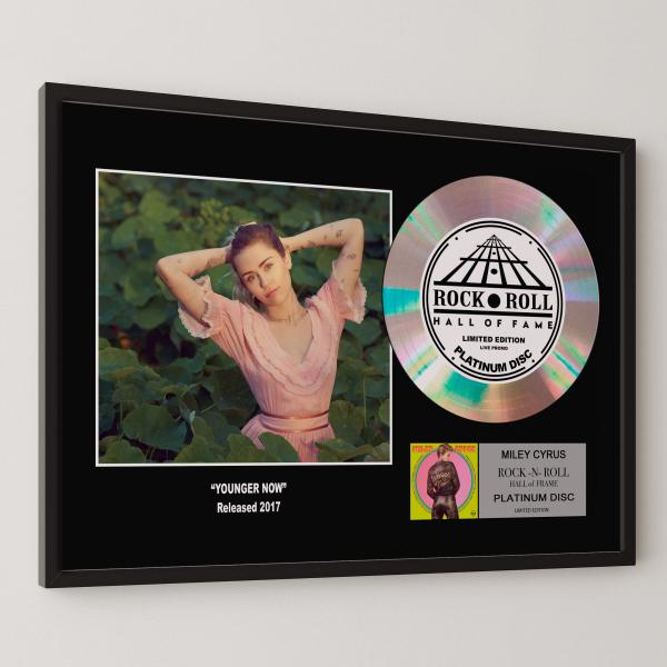 マイリー・サイラス Miley Cyrus ヤンガー・ナウ Younger Now platinum disc album プラチナディスク 証明書付 ‐5