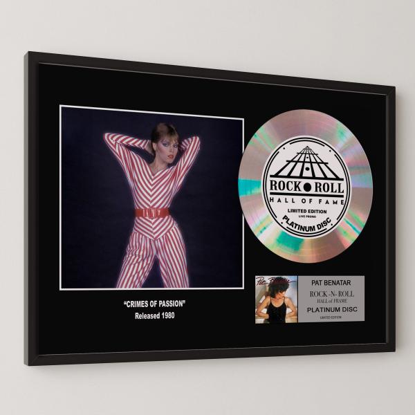 パット・ベネター Pat Benatar 危険な恋人 Crimes of Passion platinum disc album プラチナディスク 証明書付 ‐2
