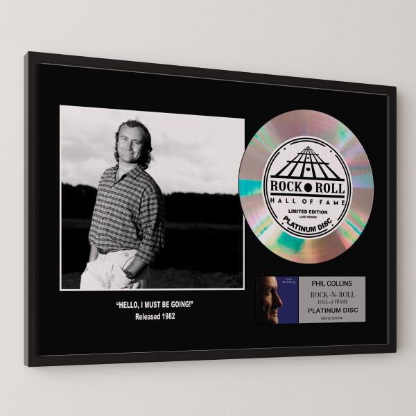 フィル・コリンズ Phil Collins フィル・コリンズ 2:心の扉 Hello, I Must Be Going! platinum disc album プラチナディスク 証明書付 ‐2