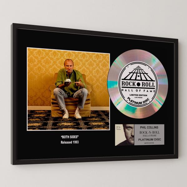 フィル・コリンズ Phil Collins ボース・サイズ Both Sides platinum disc album プラチナディスク 証明書付 ‐5