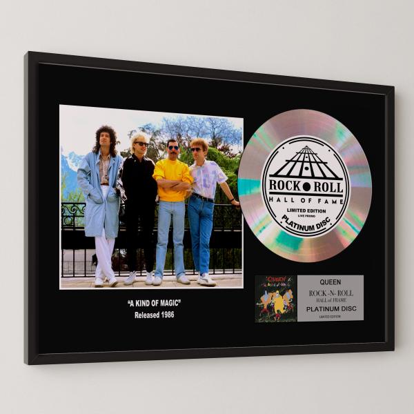 クイーン Queen カインド・オブ・マジック A Kind of Magic platinum disc album プラチナディスク 証明書付 ‐11