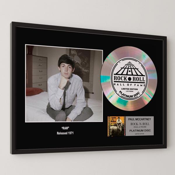 ポール・マッカートニー Paul McCartney ラム RAM platinum disc album プラチナディスク 証明書付 ‐2