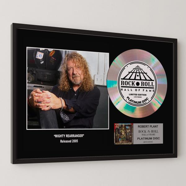 ロバート・プラント Robert Plant レッド・ツェッペリン Mighty ReArranger platinum disc album プラチナディスク 証明書付 ‐8