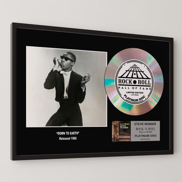 スティーヴィー・ワンダー Stevie Wonder I Was Made to Love Her platinum disc album プラチナディスク 証明書付 ‐8