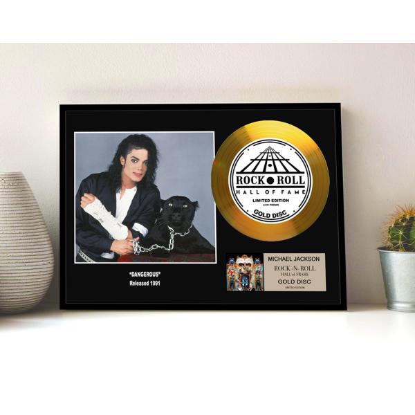 �}�C�P���E�W���N�\�� / Michael Jackson / Dangerous / �f���W�����X / gold disc album / �� �S�[���h �f�B�X�N �ؖ����t �]8 ���i�摜