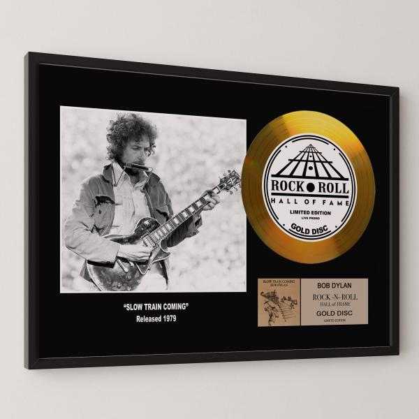 ボブ・ディラン / Bob Dylan / Slow Train Coming / スロー・トレイン・カミング / gold disc album / 金 ゴールド ディスク 証明書付 ‐17